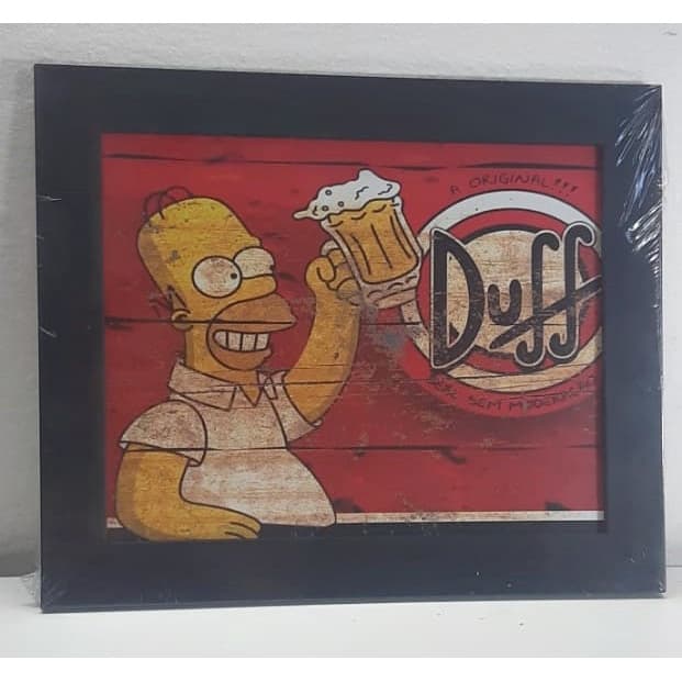 Quadro Churrasco - Área Gourmet - Área Lazer Churrasqueira-  Homer Cerveja