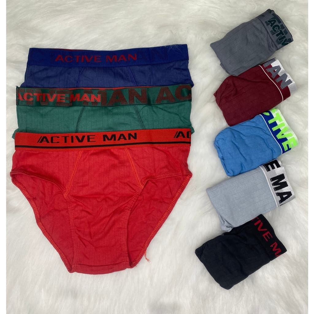 Kit Cueca Slip 100% Algodão Cueca Tradicional Cos Personaliza/ Cueca Slip Grossa