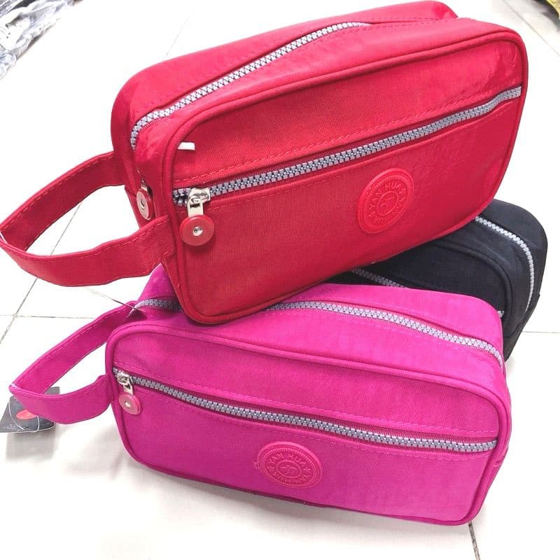 Necessaire Bolsa De Mão Bag Multiuso 2 Divisórias Unissex