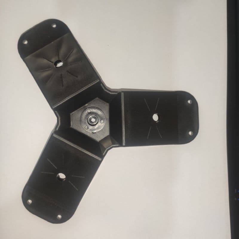 Suporte Chapinha Em Plástico Injetado Para Móveis Pé Palito Triplo