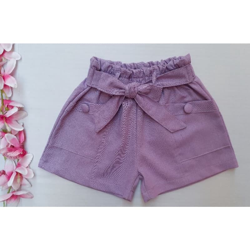Shorts infantil moda blogueirinha look infantil