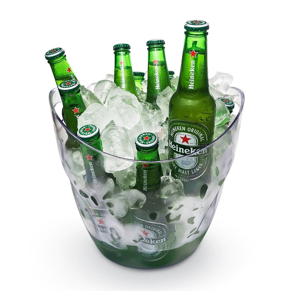 01 Balde De Gelo Acrílico Cristal 7,5 Litros Champanheira