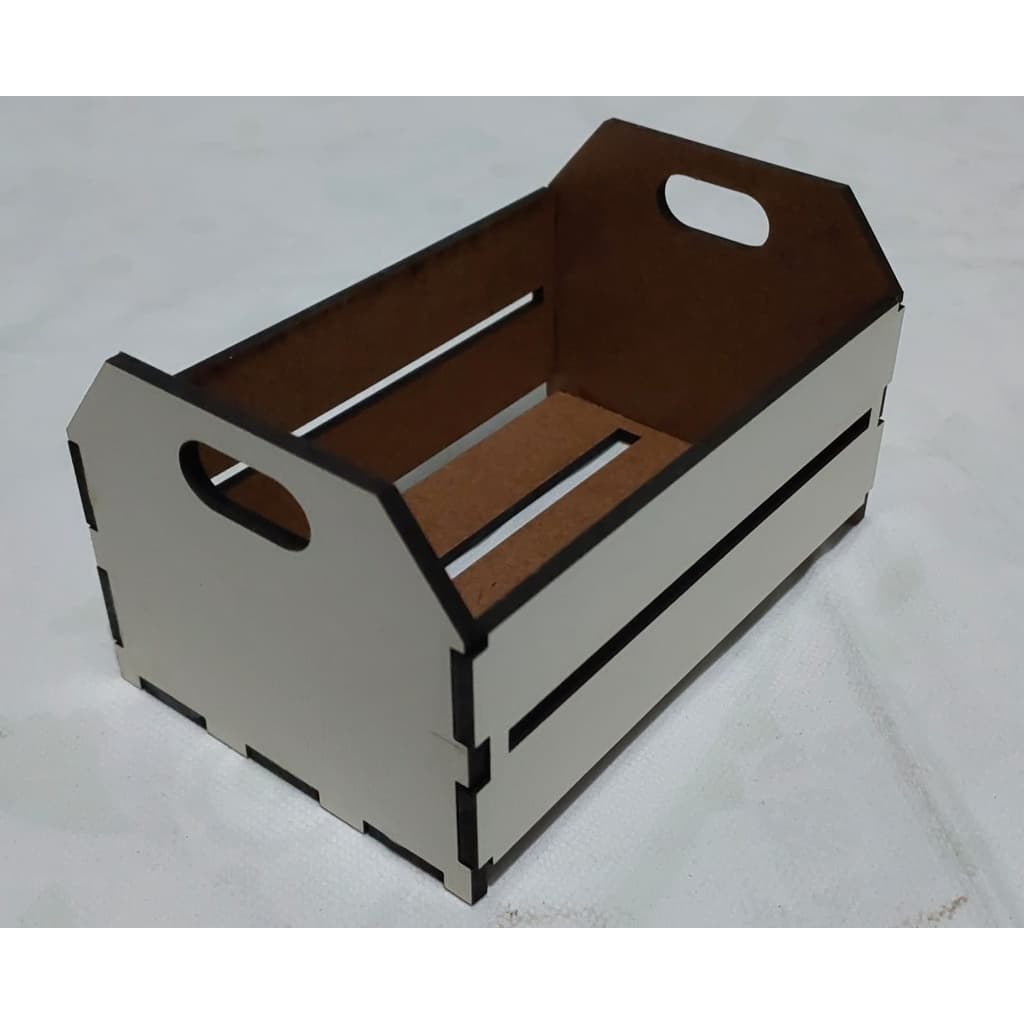 10 caixotes de feira em mdf cru 3mm 11,5 x 7,5 x 6cm