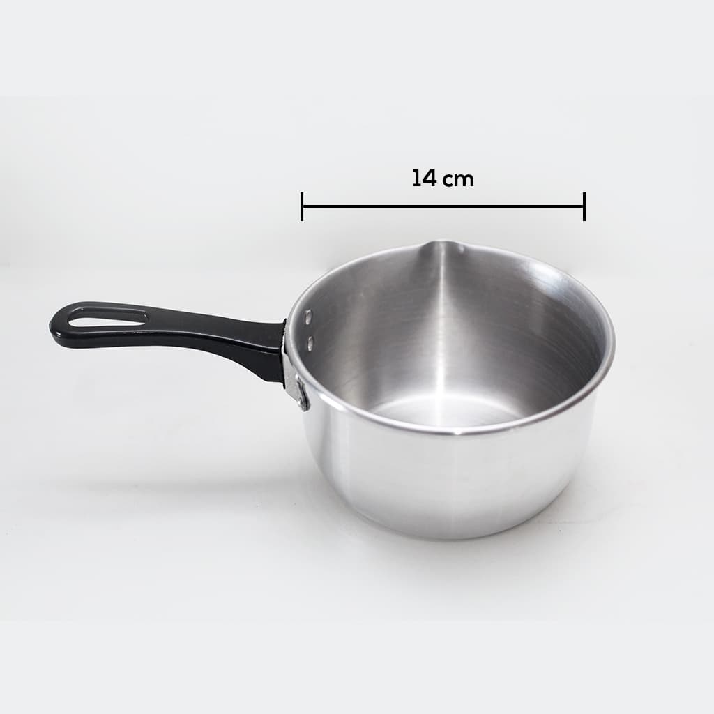 panela papeiro rabinha em aluminio para papinha pure mingau
