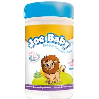 Lenco Umedecido Joe Baby C/75 Un Azul Promoção!