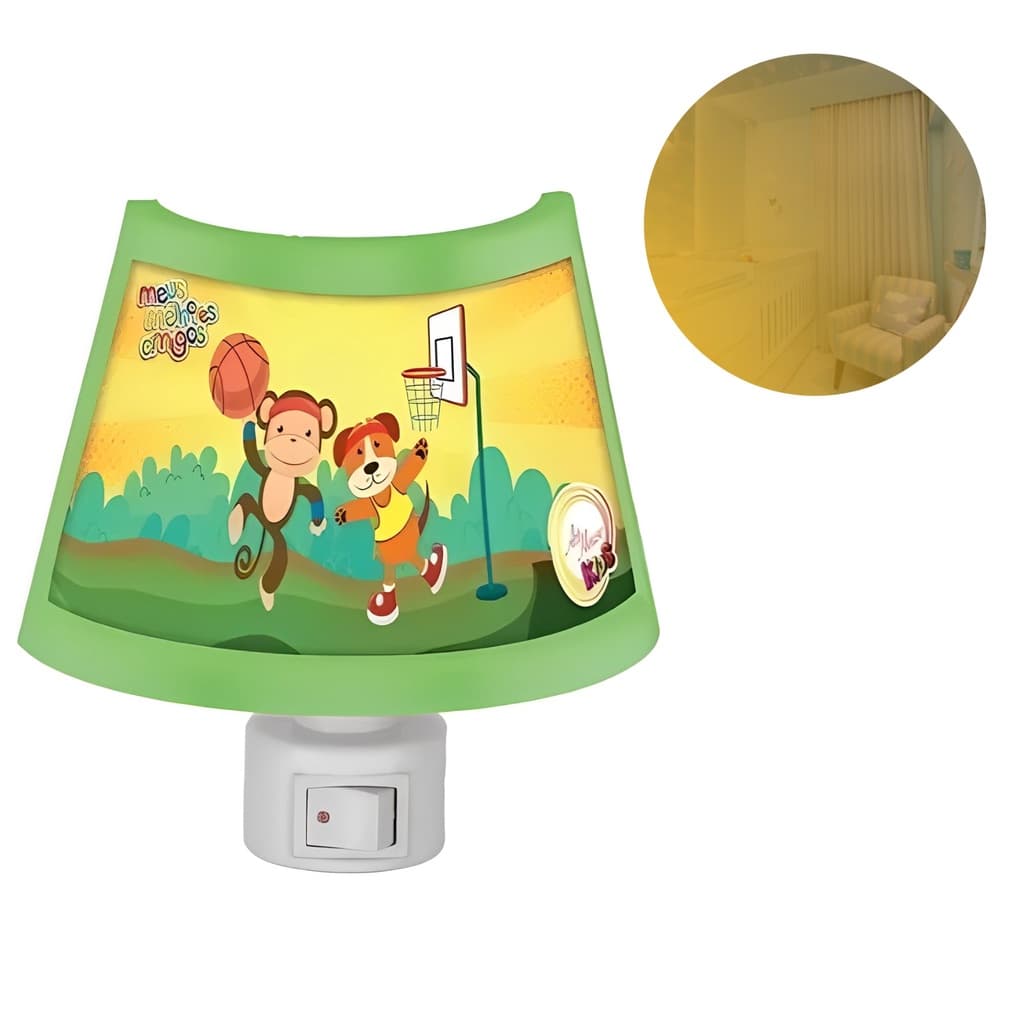 Abajur 3D Kids Abajur Noturno 127v e 220v Abajur Para Bebês