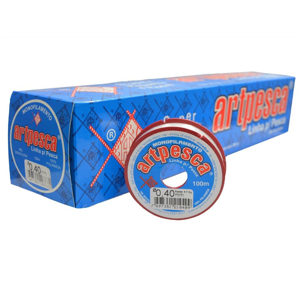 Linha de Nylon Artpesca - Carretel 100 metros - para Pesca e Artesanato