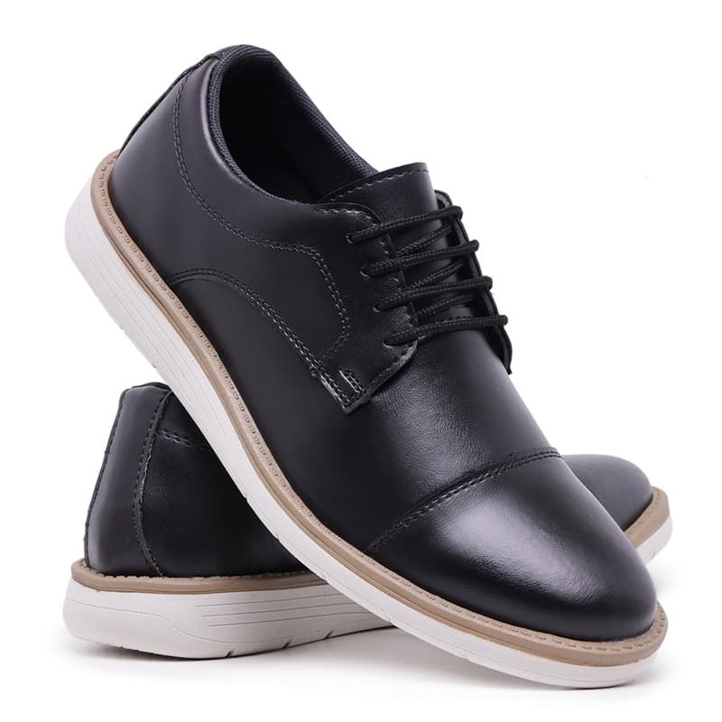 Sapato Oxford Masculino Estilo Inglês Confort Macio Costurado Barato