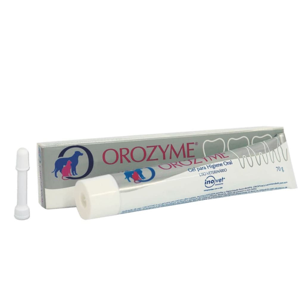 Orozyme Pasta de Dentes em Gel Dental Enzimático Para Cães e Gatos Com 70Gr Inovet