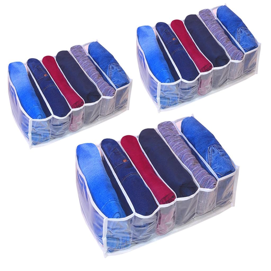 3 organizador de gaveta calça 20x25x40cm GG