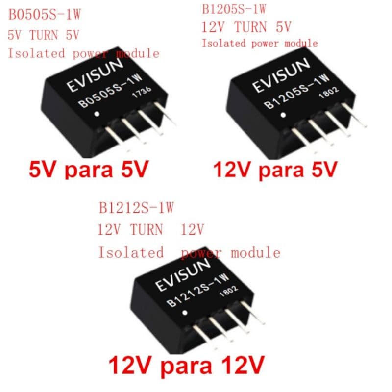 Conversor Isolador DC DC B0505S B1205S B1212S 1W