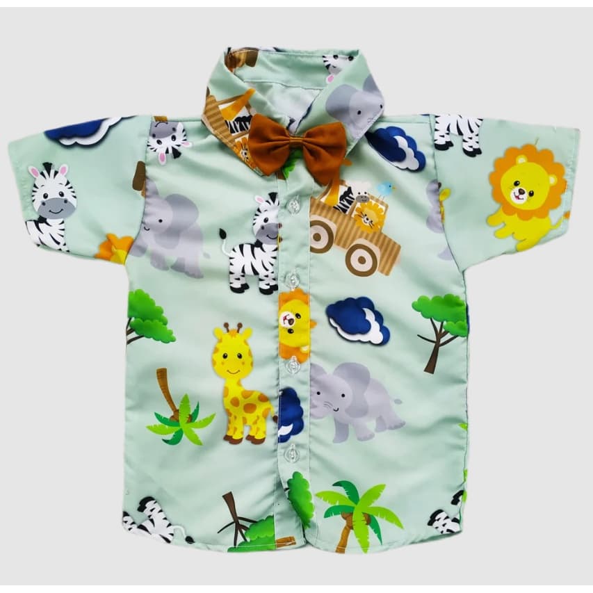 Camisa SARARI BABY temática infantil menino - acompanha gravata