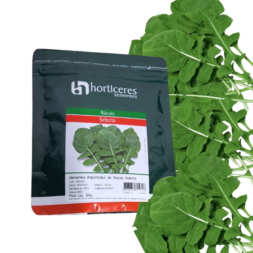 Sementes De Rúcula Selecta  100 Gr Horticeres Para Plantar Hortaliças Rucola  Horta Semente Agro Jardinagem Jardim Salada - Promoção