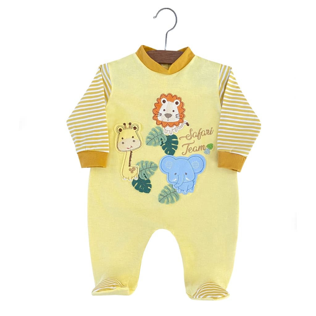 Macacão Bebê Menino Safari – Macacão Infantil Confortável Bordado