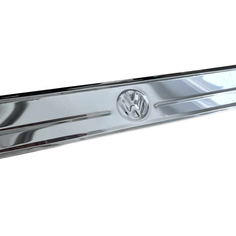 calha de Chuva Fusca com logo Vw Aço inox