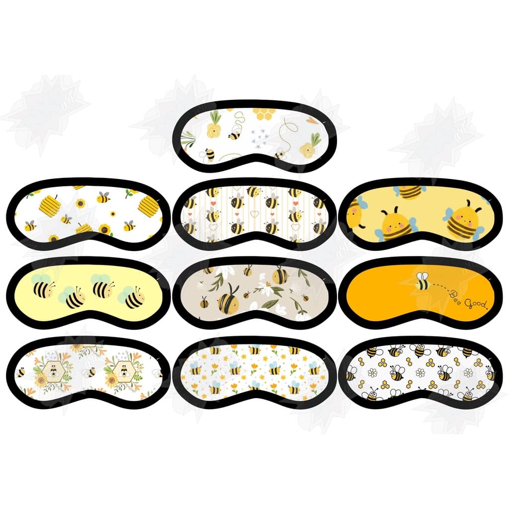 Máscaras de olho de dormir/tapa olho Abelha / Abelhinha / Mel / Fofo / Cute / Bicho / Bichinho / Inseto