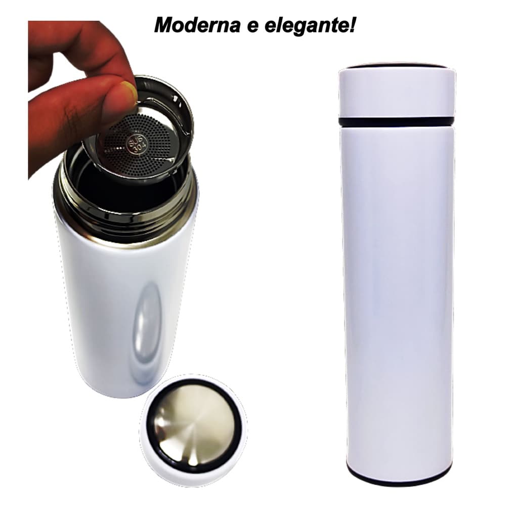 Garrafa Térmica Aço Inoxidável Quente Frio Moderna Esportiva