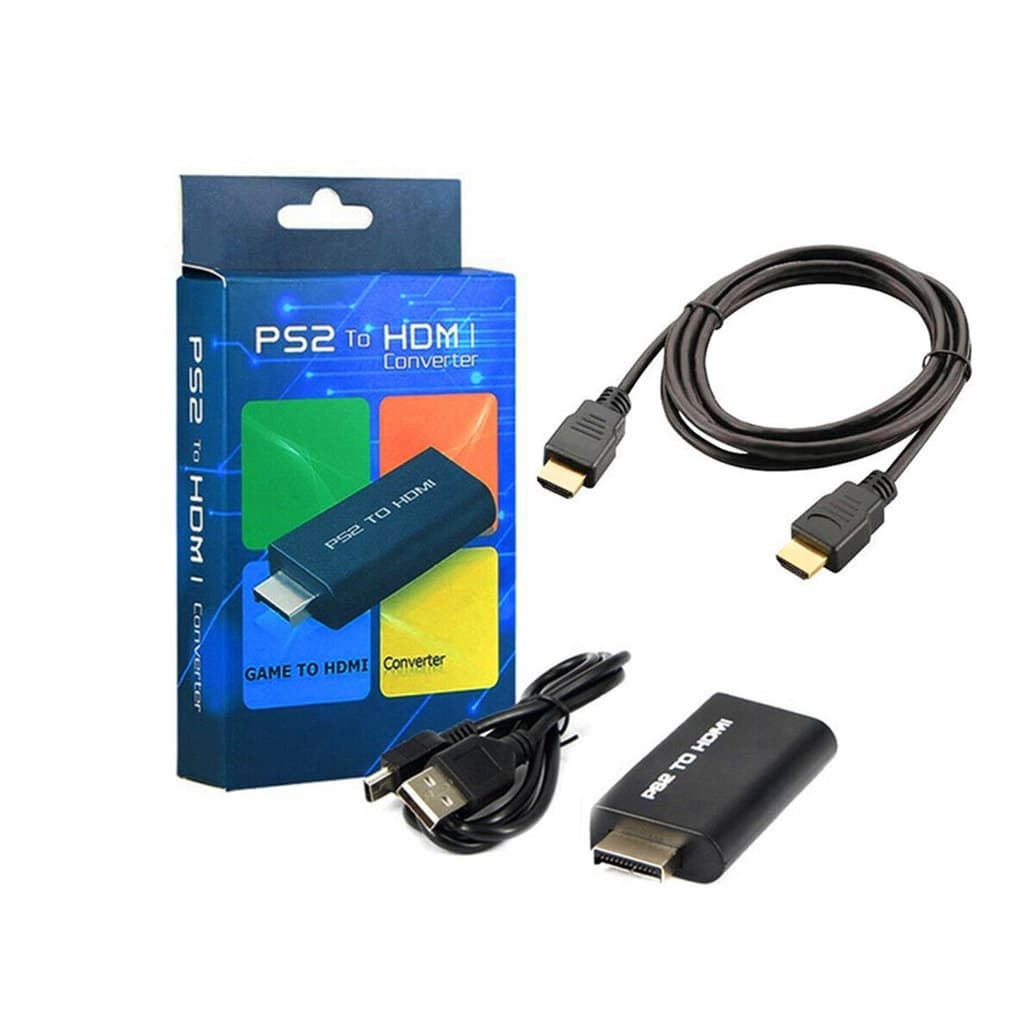 Conversor HDMI para Ps2 Áudio Vídeo 720p,1080p + Cabo HDMI