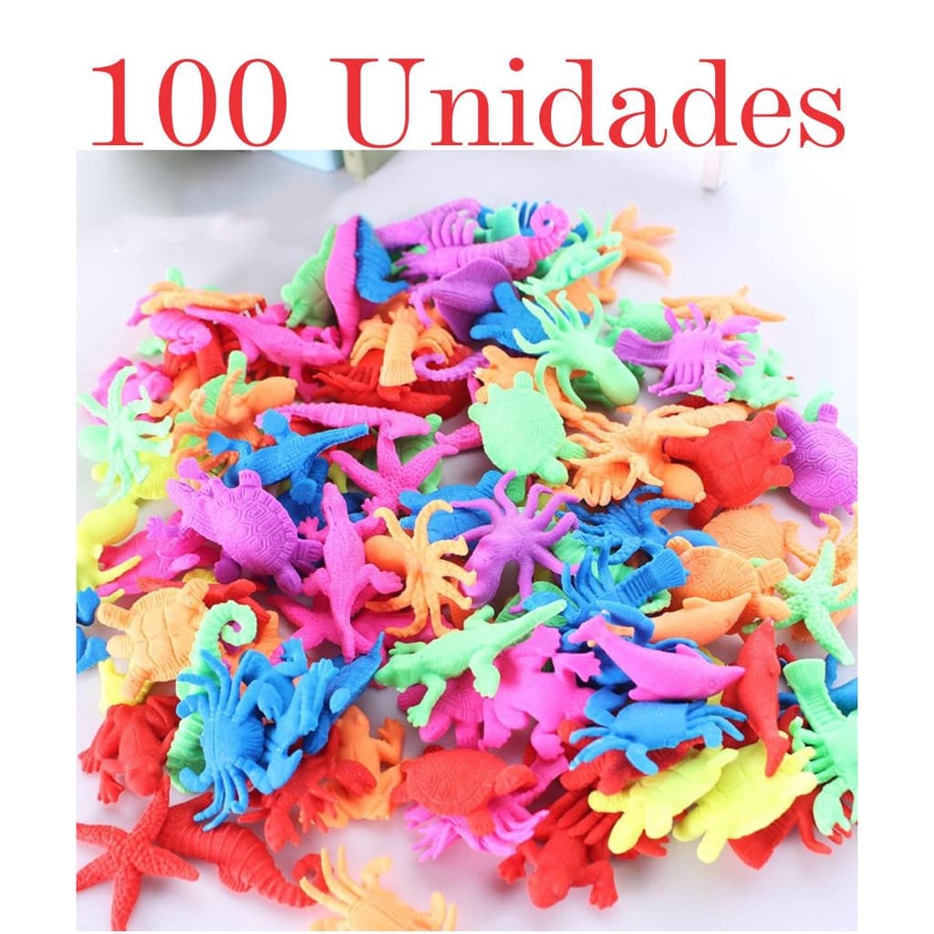 Kit 20 a 100 - Bichinhos Insetos Que Cresce Na Água Bicho Animal Em Gel - Animais