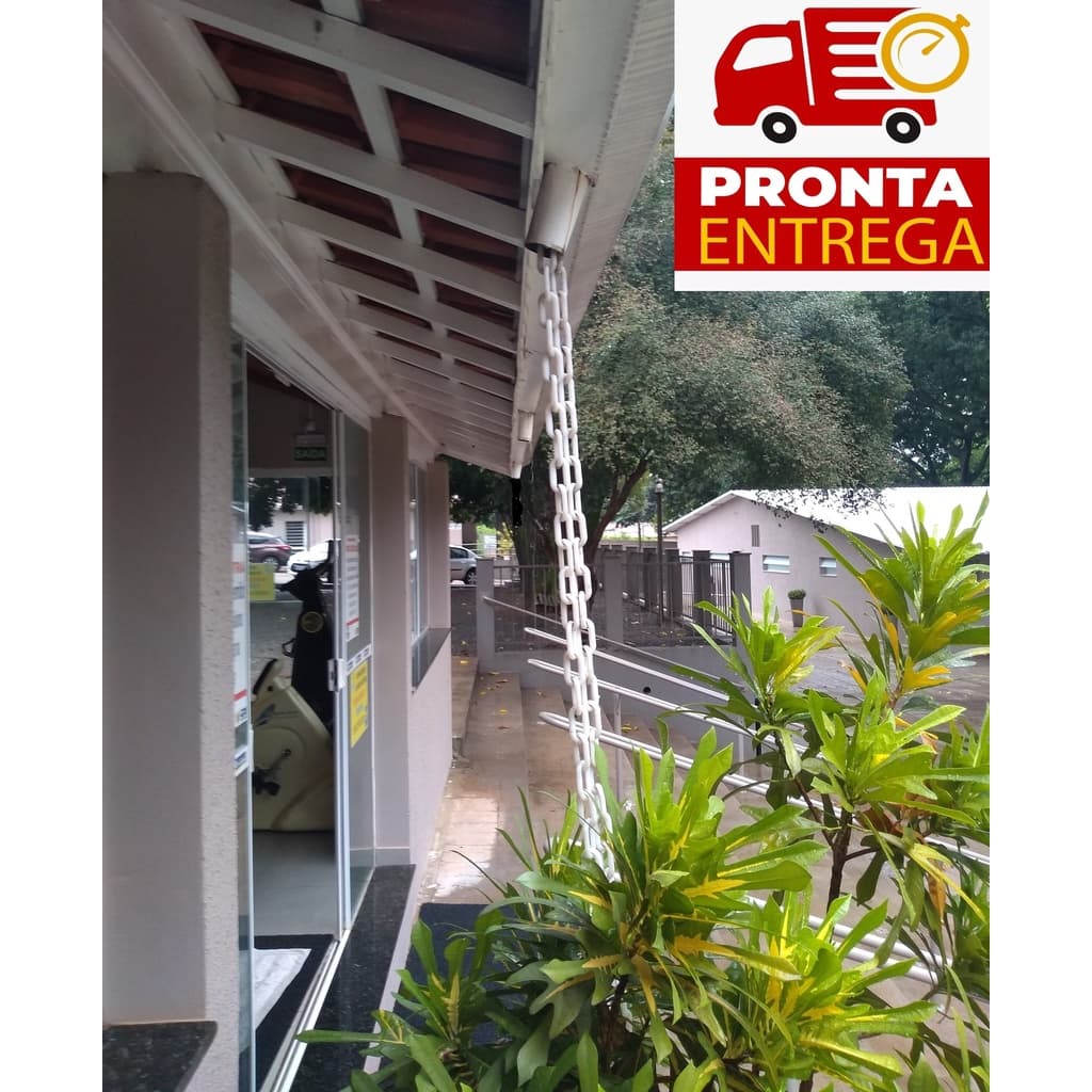 150 mts Corrente Plastica Chuva Calha Isolamento G Branca