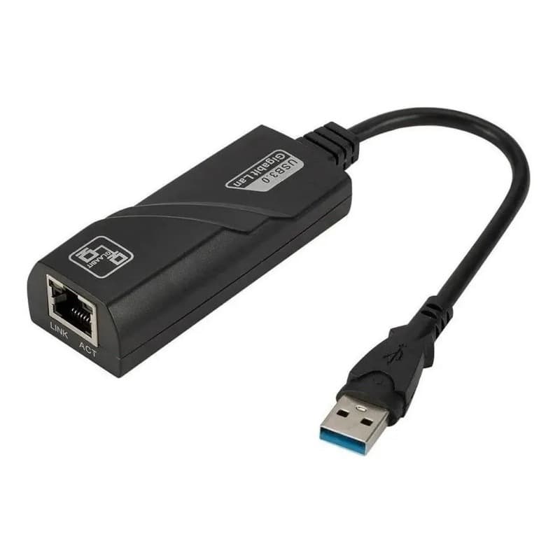 Adaptador de Rede USB 3.0 P/ RJ45 Lan Ethernet Gigabit Placa de Rede Externa 10/100/1000mbps