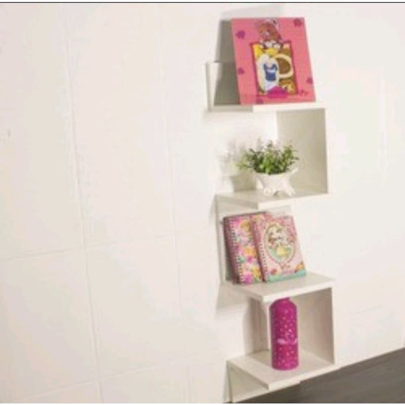 Nicho prateleira de canto para decoração, livros carrinhos hot wheels enfeite MDF Branco 15 mm