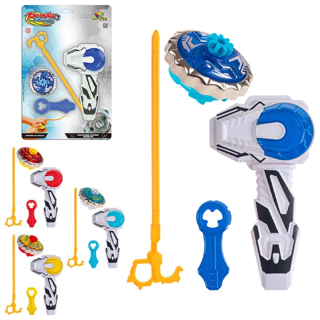 Bleibleide Bayblade Burst Com Lançador Tornado Kit Completo