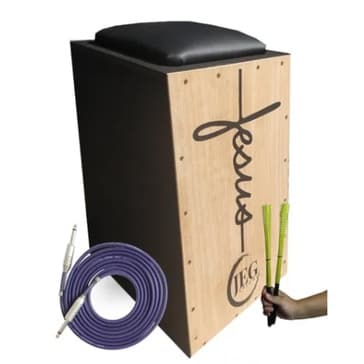 Cajon JEG elétrico + cabo 4mts + 2 vassourinhas