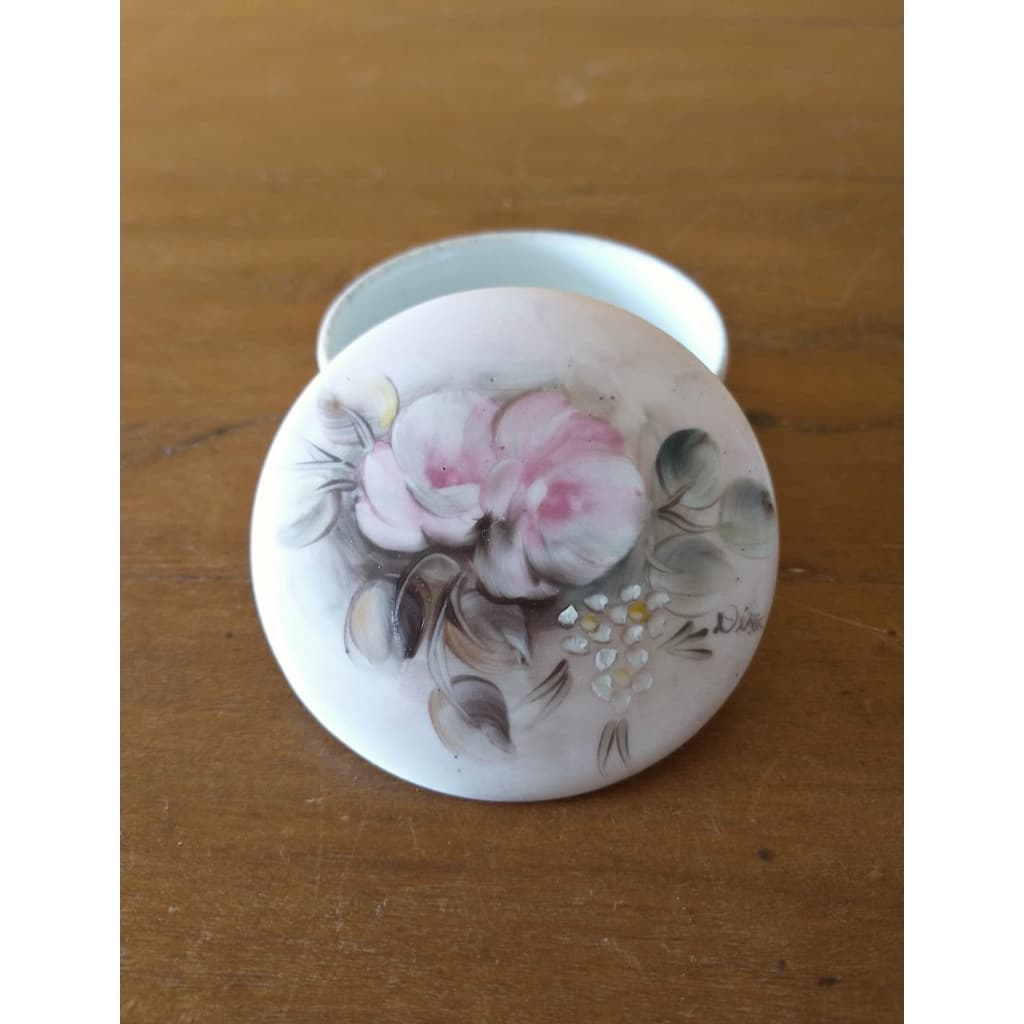 VINTAGE, Porta joias porcelana, Década 90, ITEM DE COLEÇÃO, USADO, LER ANUNCIO ABAIXO, Intacto, Acervo