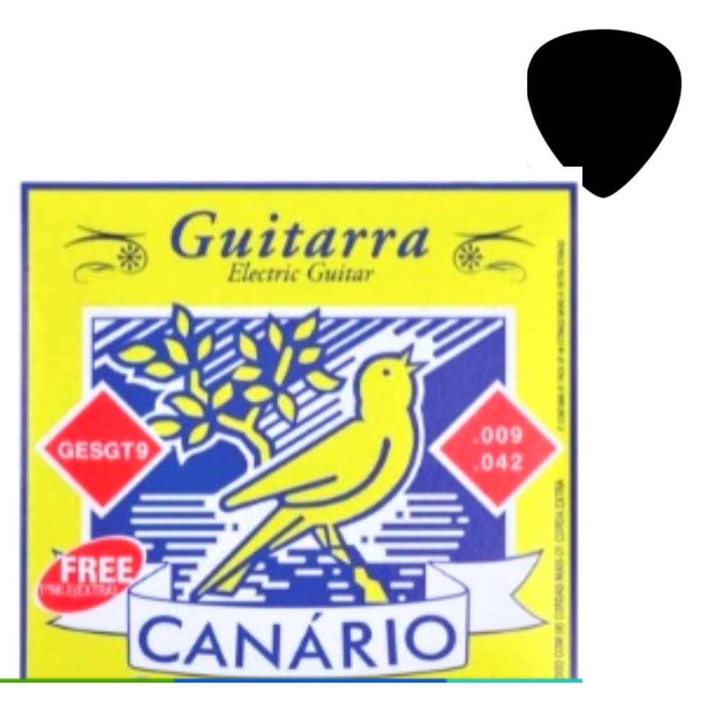 Encordoamento Guitarra Aço Canário Completo - GIANNINI