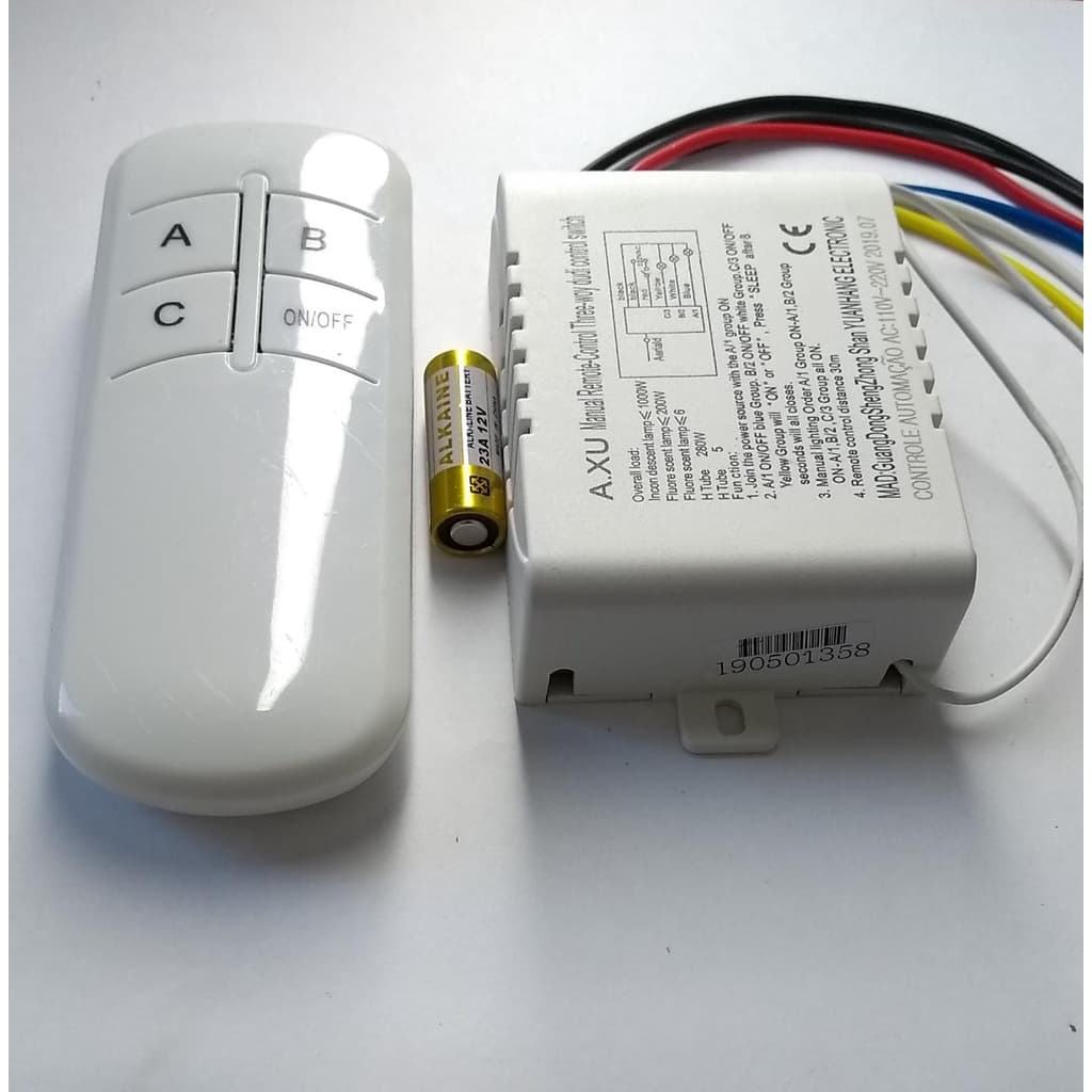 Interruptor Inteligente WiFi 3 Canais 3000 watts Bivolt
