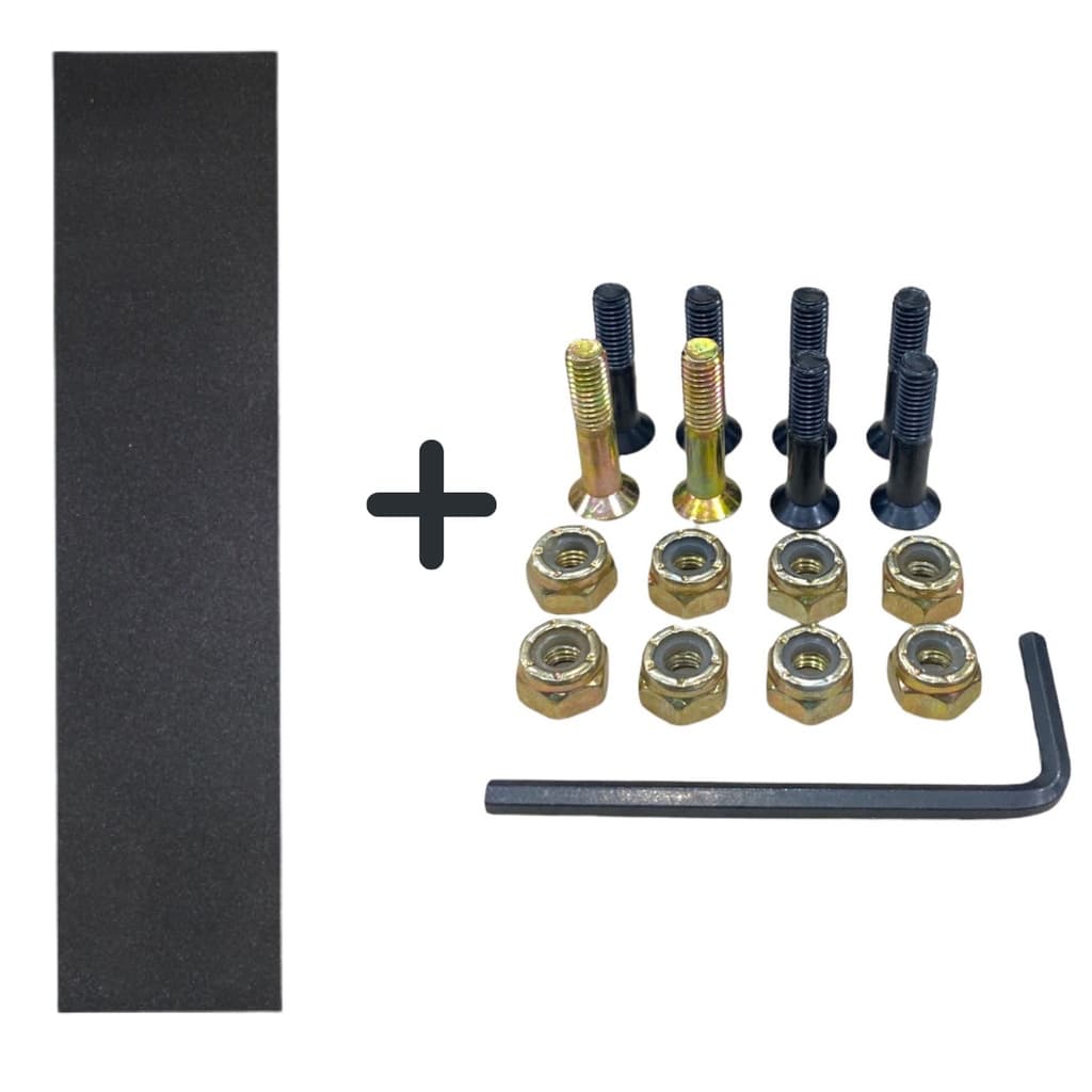 Lixa Para Skate + Parafuso de Base Importado Allen Chave 10 Colorido