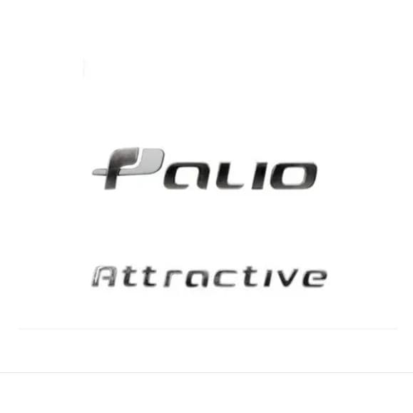 Emblema Letreiro Cromado Fiat Palio Attractive Kit 2pç 2011/