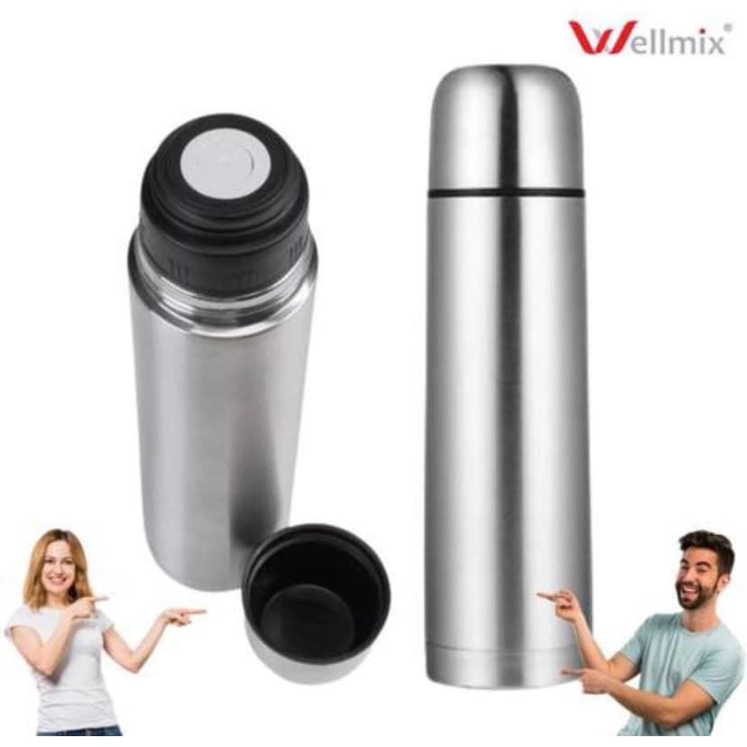 GARRAFA TERMICA DE INOX 1 LITRO DE CAFE QUENTE AGUA GELADA