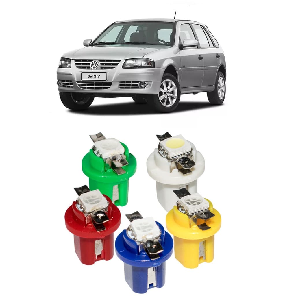 Kit 2 Lampada Led Painel T5 Volkswagen Gol G4 Todos