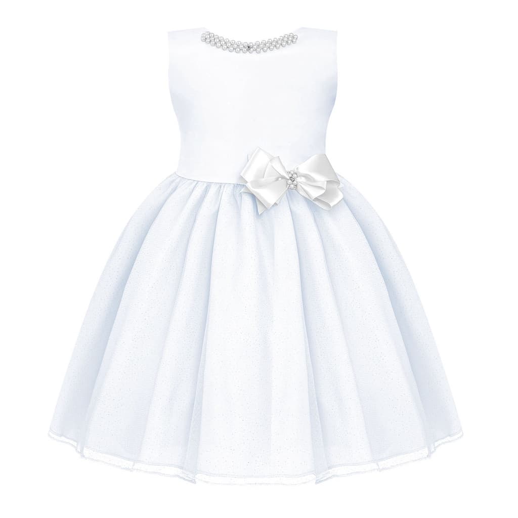 Vestido Infantil Branco Casamento Daminha Festa Batizado