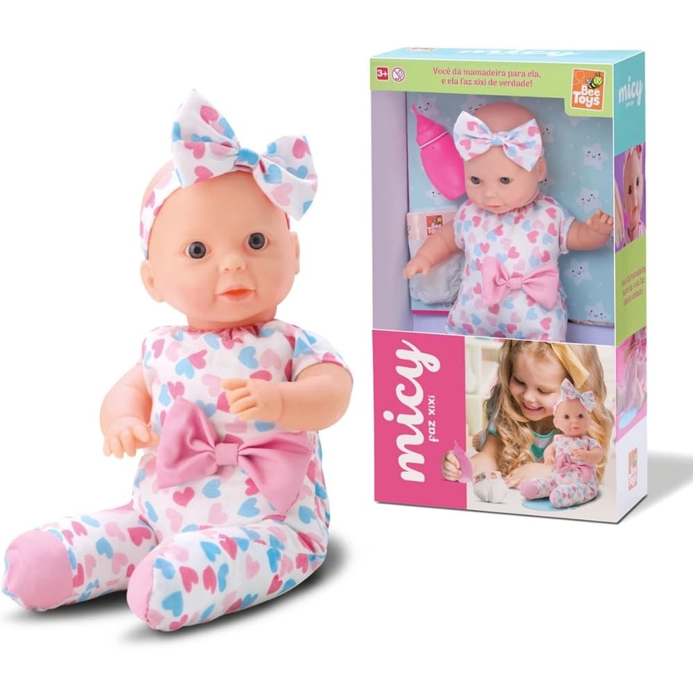 BONECA MICY FAZ XIXI