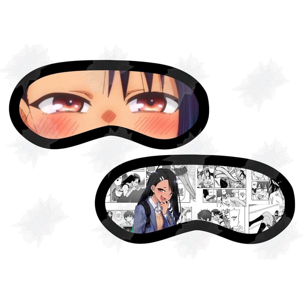 Máscaras de olho de dormir/tapa olho Ijiranaide Nagatoro san / don't toy with me miss nagatoro / Anime / Mangá / Otaku