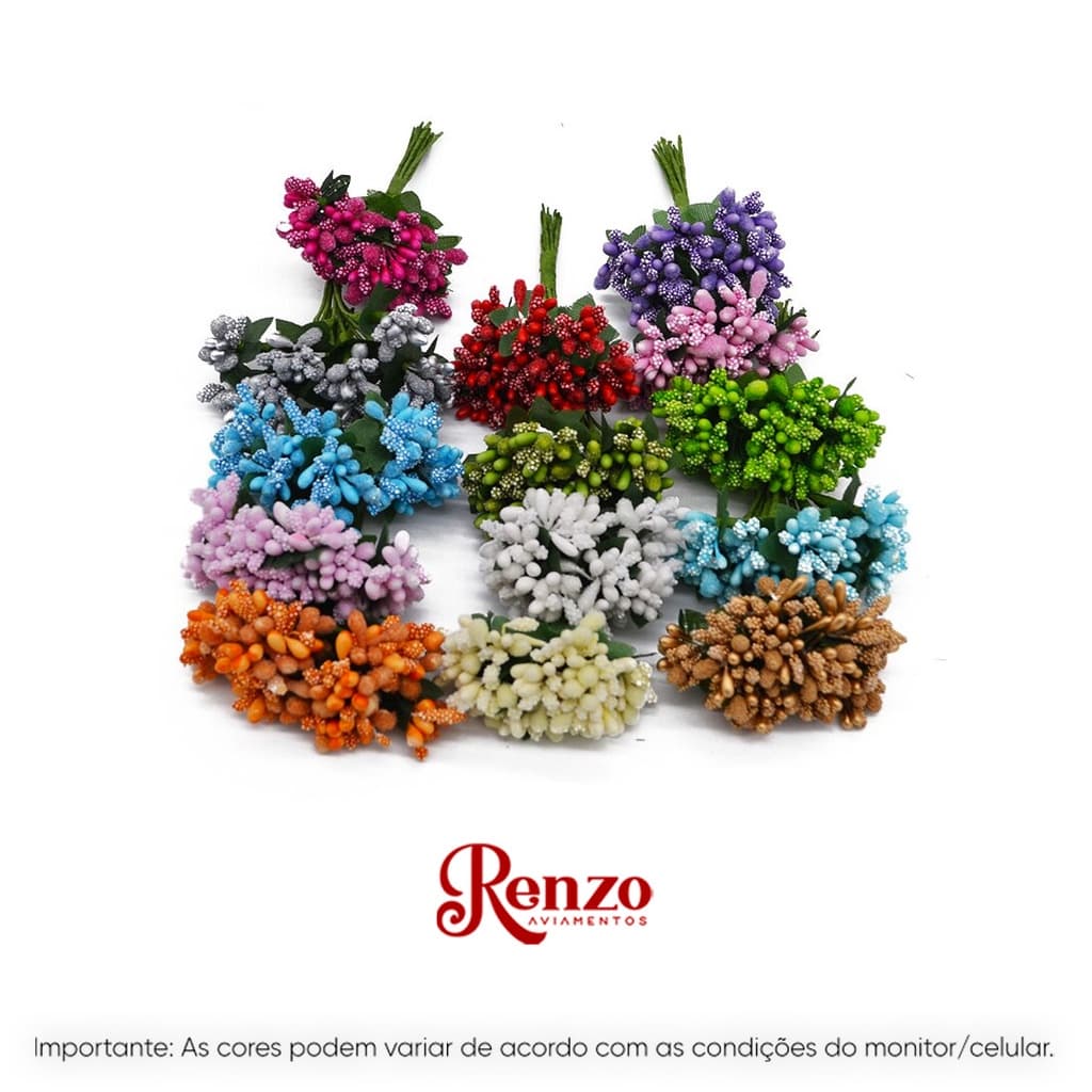 1 Ramo de Pistilo Flor para Decoração