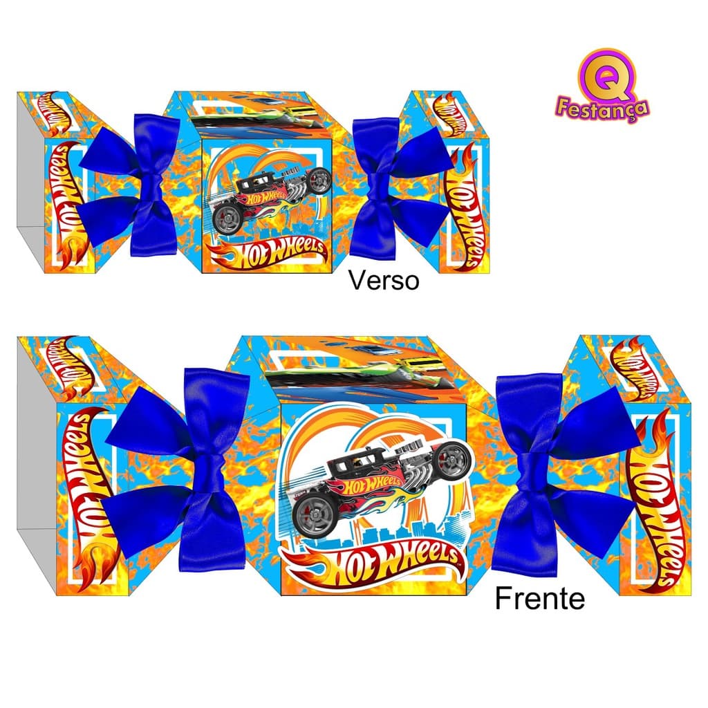 10 Caixas Bala Hot Wheels com Personagem e Aplique 3D - Carrinhos, Carrinhos Hot, Carrinho Miniatura, Pista, Pista de Carros