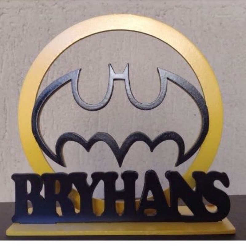 30 Lembrancinhas Batman Personalizada Festa Nomes Centro De Mesa Infantil Super Herói Aniversário