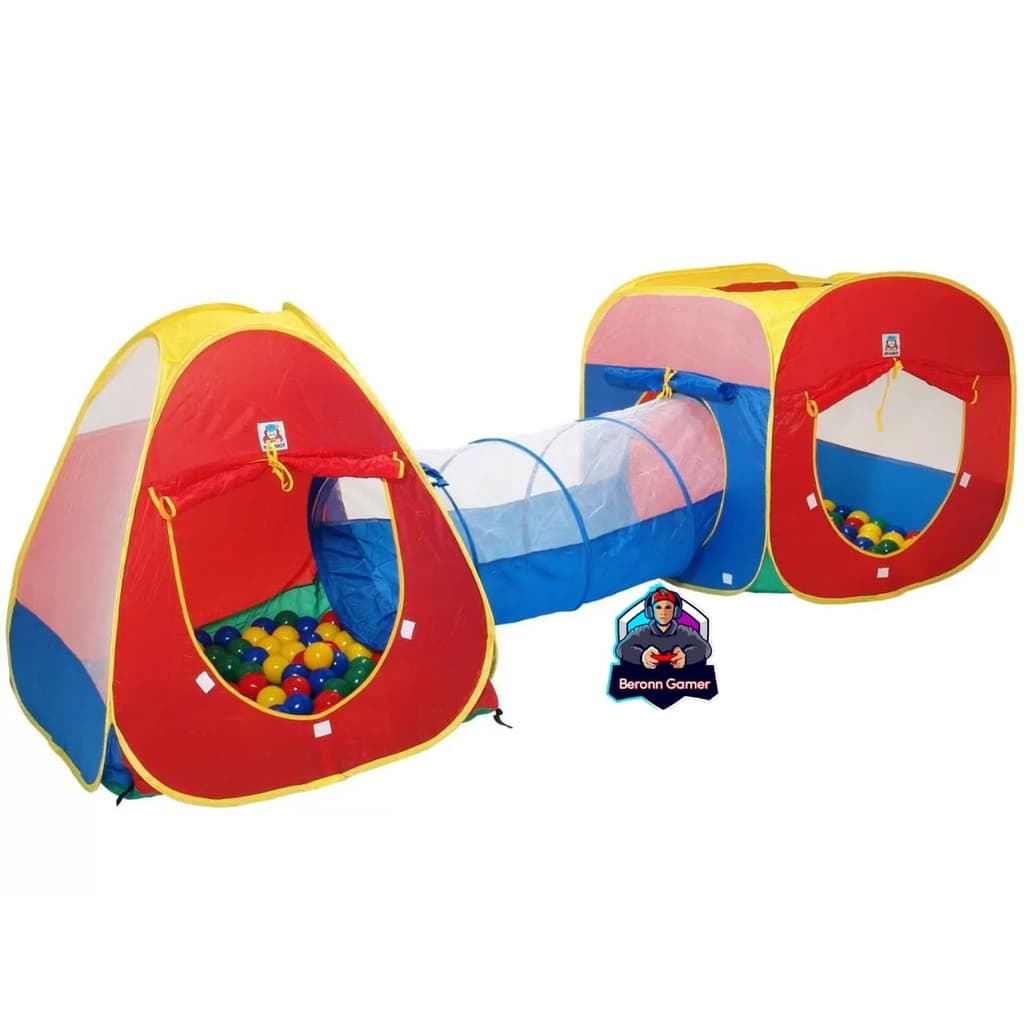 Toca Túnel 3 em 1 - Barraca Cabana Infantil - Envio Imediato Melhor Preço!