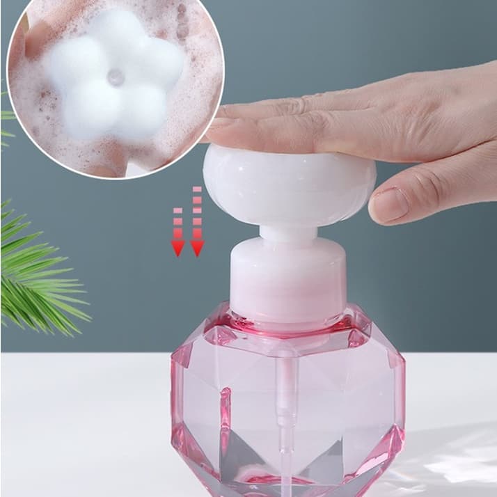 Dispenser Sabonete Líquido De Shampoo  bomba Espuma FLOR Para Casa Banheiro CLINK