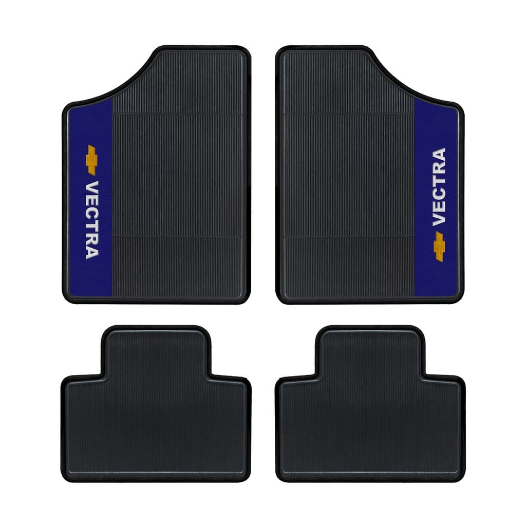 Jogo 4 Tapete Para Carro Vectra 1996 Ao 2013 Bordado Em Couro Personalizado