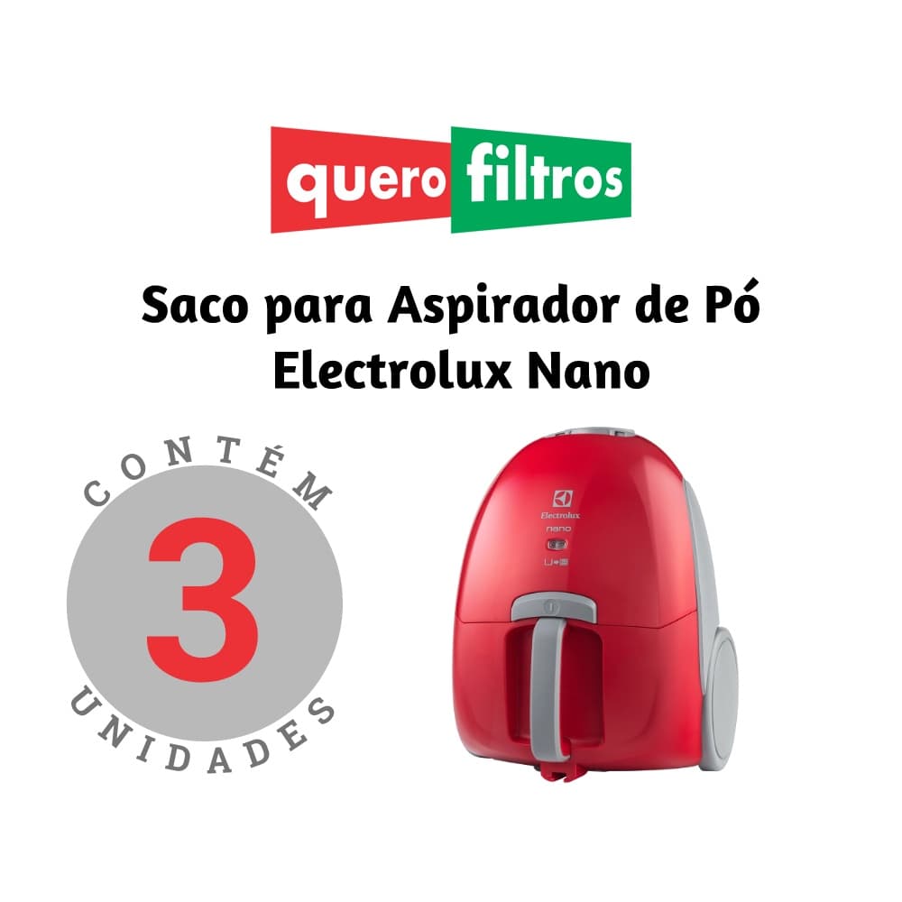 Saco Filtro Para Aspirador De Pó Electrolux Nano