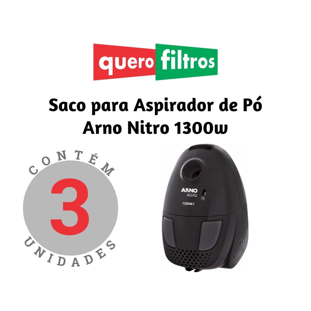 Saco Filtro Para Aspirador De Pó Arno Nitro