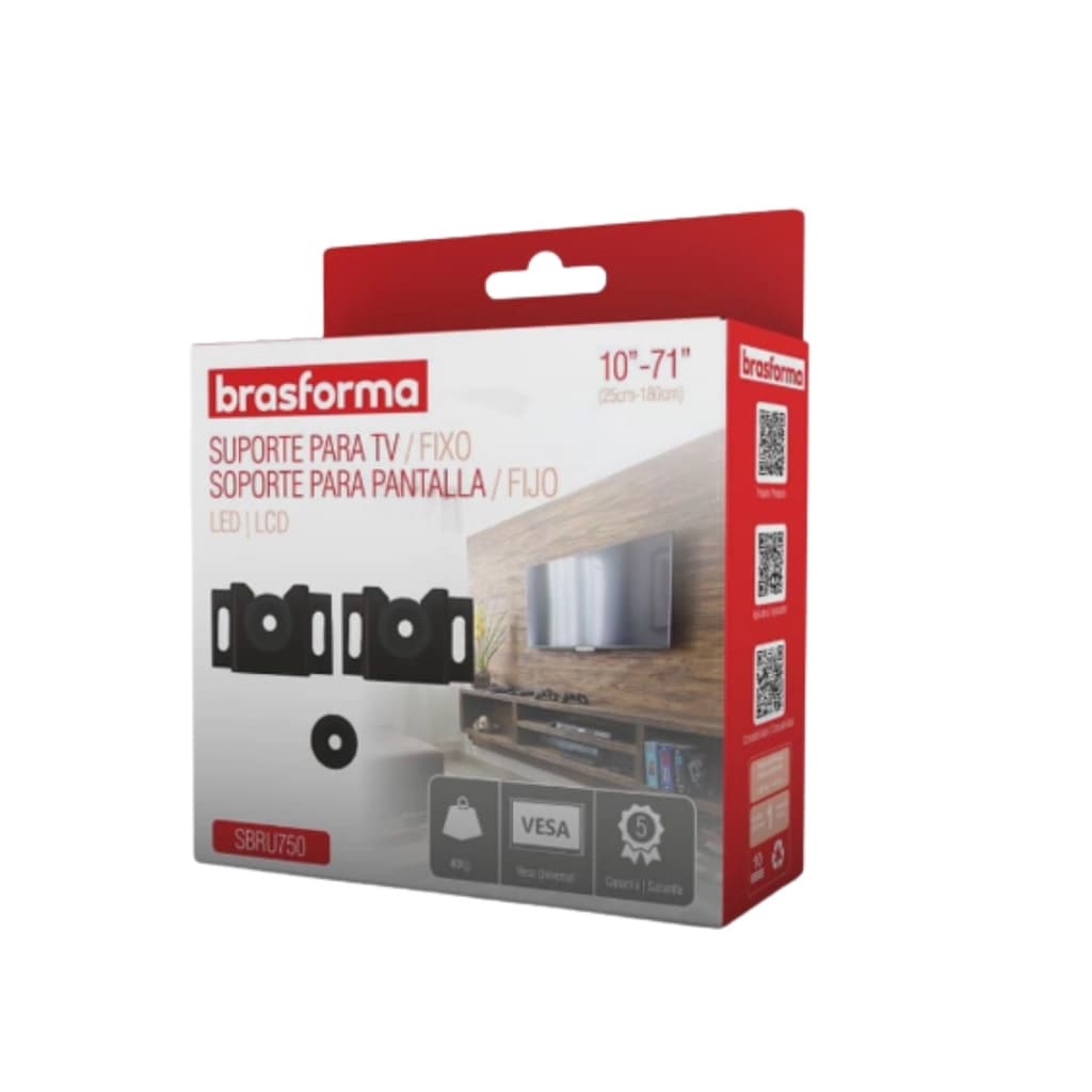 Suporte para TV Fixo LED, LCD 10 à 71 SBRUB750