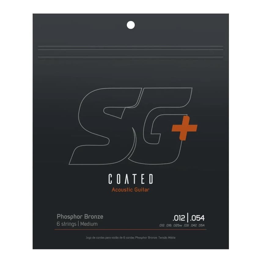 Encordoamento Violão Sg+ Aço 012 Corda Fosforo Bronze 6692c
