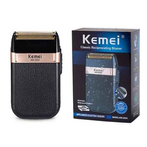 Maquina Barbeador Acabamento Kemei Classic Shaver Km 2024 Bivolt Recarregável