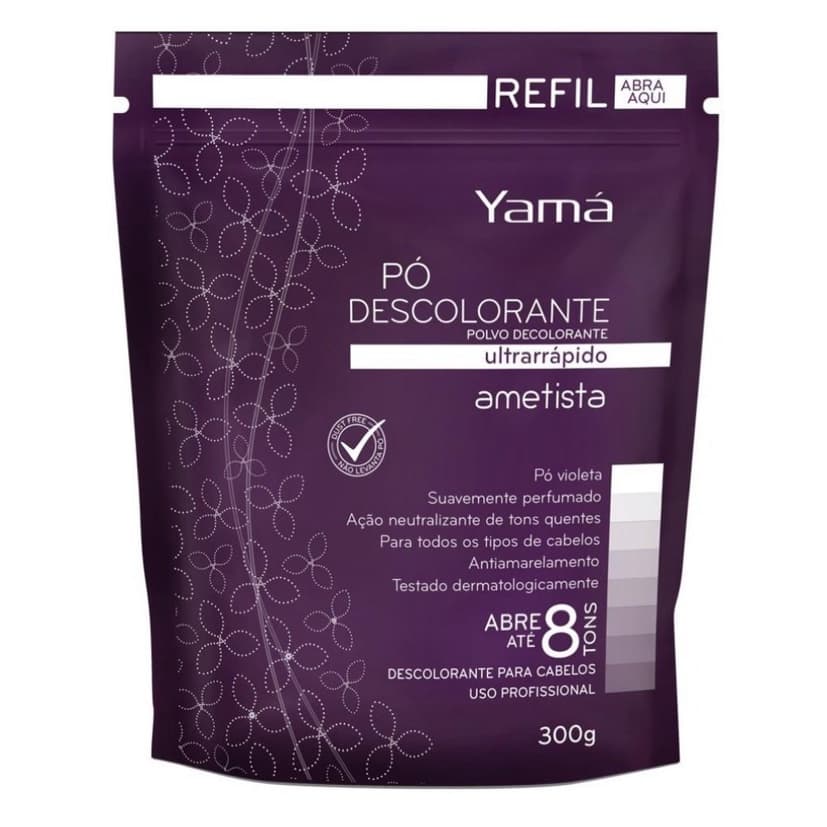 Pó Descolorante Refil Yamá Ametista Ultrarrápido Abre até 8 Tons - 300g